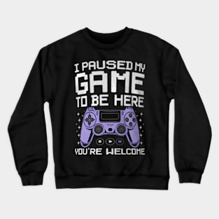 Cool Video Game  For Men Women Video  Gaming Crewneck Sweatshirt